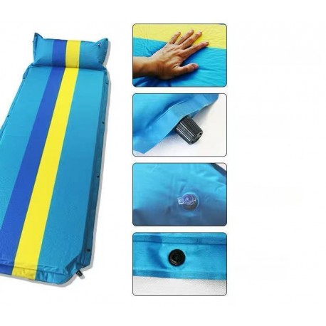 Самонадувающийся туристический матрас 180 x 65 x 3 см, одноместный-4