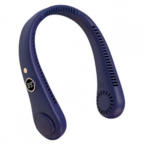 Портативный мини шейный вентилятор с цифровым дисплеем  оптом