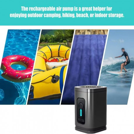 Портативный аккумуляторный воздушный насос 2 в 1 с 5 воздушными форсунками-5