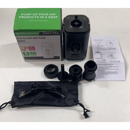 Портативный аккумуляторный воздушный насос 2 в 1 с 5 воздушными форсунками-8