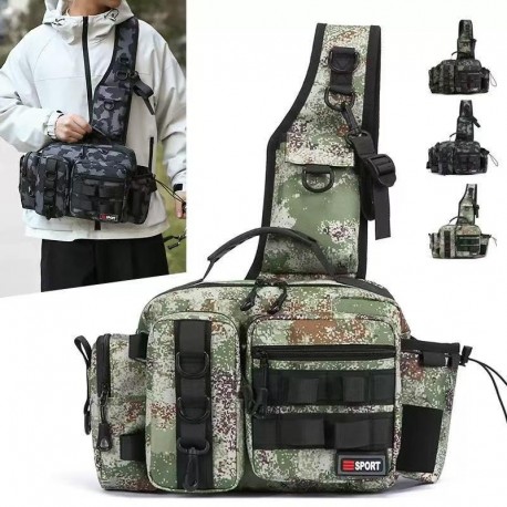 Сумка-Рюкзак камуфляжный для рыбалки и охоты-3