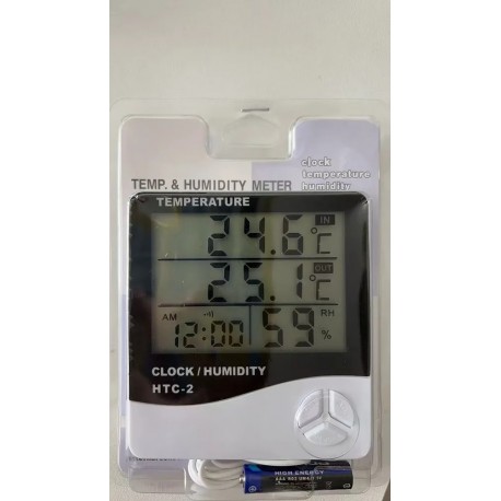 Домашняя метеостанция HTC-2 с выносным датчиком и часами оптом-3