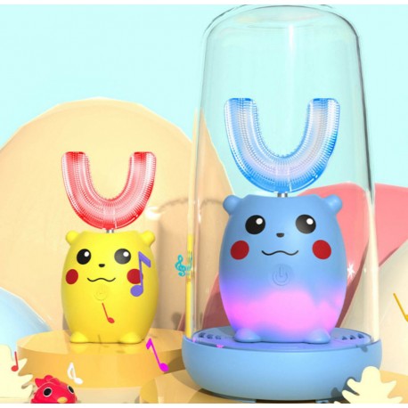 Детская умная u образная электрическая зубная щетка  оптом-4