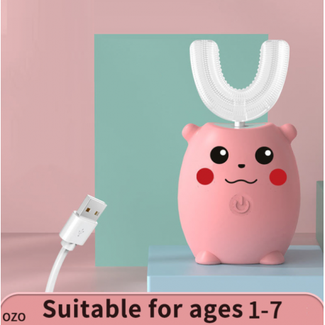 Детская умная u образная электрическая зубная щетка  оптом-5