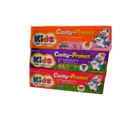 Детская зубная паста KОRMESIC Kids Gel Toothpaste Cavity-Protect Кавун от кариеса 60 г оптом-2