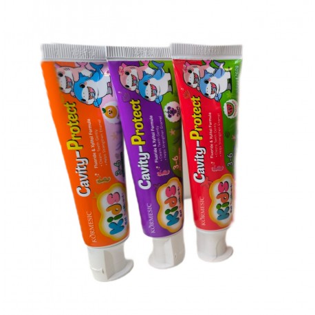 Детская зубная паста Körmesic Kids Gel Toothpaste Cavity-Protect Виноград от кариеса 60 г оптом-1