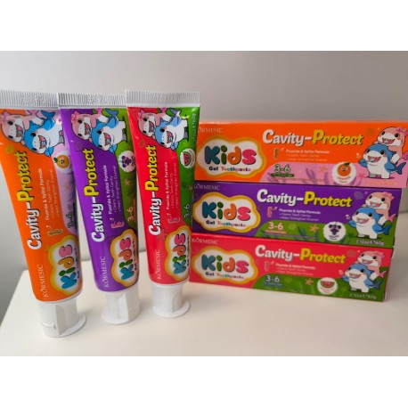 Детская зубная паста Körmesic Kids Gel Toothpaste Cavity-Protect Виноград от кариеса 60 г оптом-4