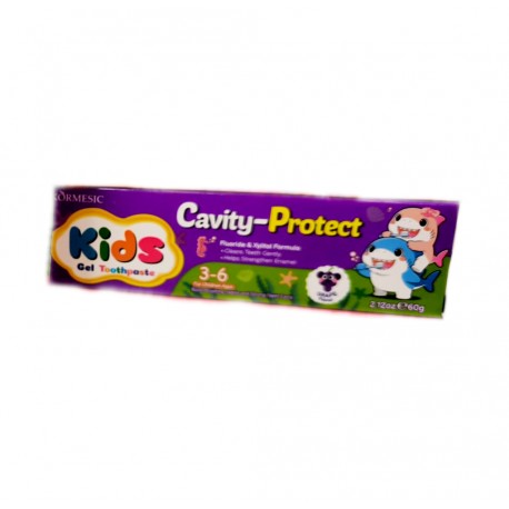 Детская зубная паста Körmesic Kids Gel Toothpaste Cavity-Protect Виноград от кариеса 60 г оптом