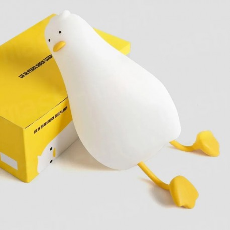 Детский силиконовый ночник УТКА IN PEACE DUCK SLEEP LAMP Instruction For Use с сенсорным управлением  оптом-6