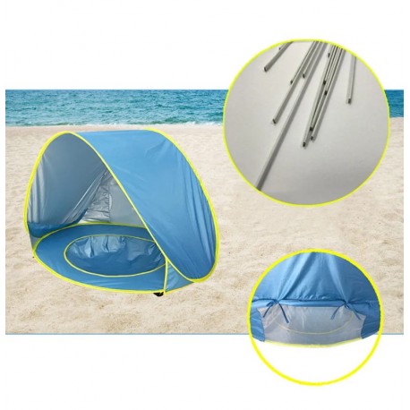 Детская пляжная палатка-бассейн, складная-6