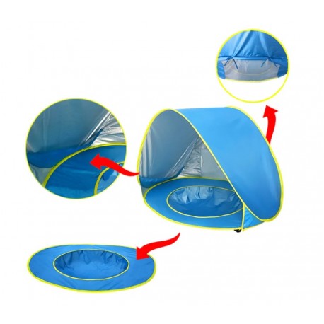 Детская пляжная палатка-бассейн, складная-7