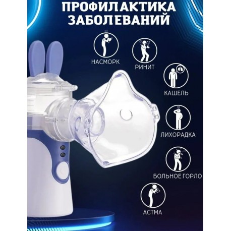 Паровой ингалятор детский переносной компрессионный Mesh Nebulizer ультразвуковой  оптом-2