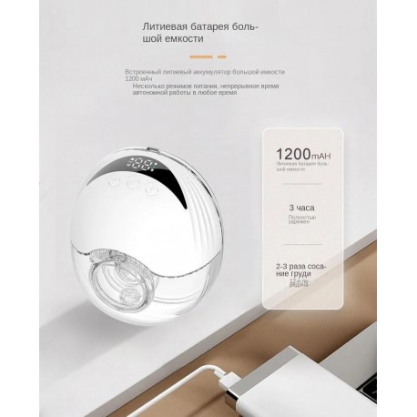 Переносной электрический молокоотсос MY-375 Ramili SE500 двухфазный 2 в 1  оптом-10