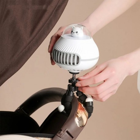 Портативный вентилятор для прогулочной коляски с гибким штативом  оптом-7