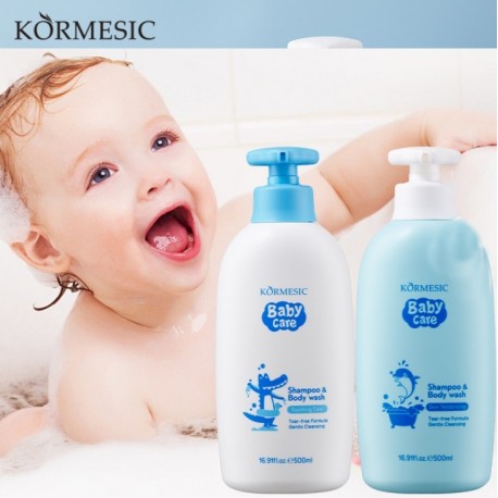Детский шампунь-гель для душа 2в1 KORMESIC Baby Care Shampoo & Body Wash Дельфин 500 мл оптом-2