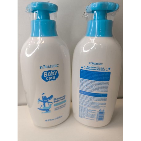 Детский шампунь-гель для душа 2в1 KORMESIC Baby Care Shampoo & Body Wash Крокодил 500 мл оптом-5