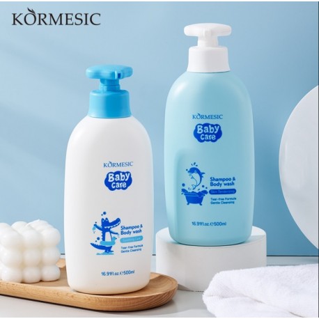 Детский шампунь-гель для душа 2в1 KORMESIC Baby Care Shampoo & Body Wash Крокодил 500 мл оптом-4
