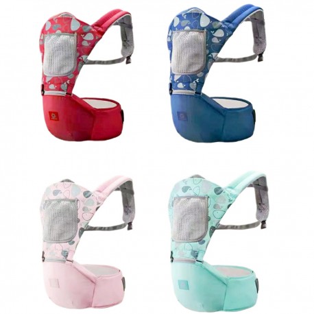 Эргорюкзак-переноска 2 в 1 Хипсит для новорожденных дышащий с поясом  оптом-1