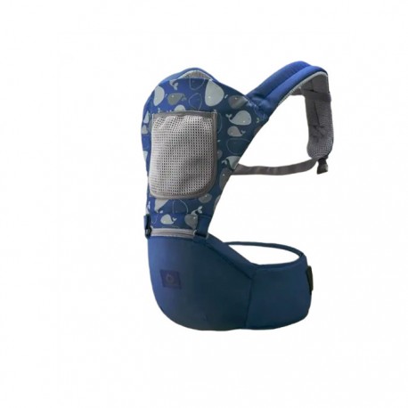 Эргорюкзак-переноска 2 в 1 Хипсит для новорожденных дышащий с поясом  оптом-2