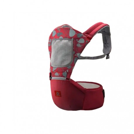 Эргорюкзак-переноска 2 в 1 Хипсит для новорожденных дышащий с поясом  оптом-3