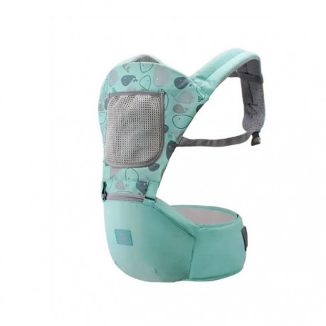 Эргорюкзак-переноска 2 в 1 Хипсит для новорожденных дышащий с поясом  оптом-4