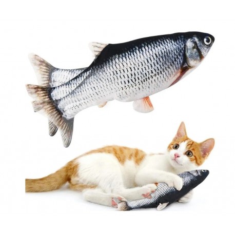 Интерактивная рыбка-игрушка для кошек и собак "Танцующий карп"  оптом-3