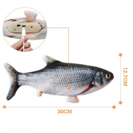 Интерактивная рыбка-игрушка для кошек и собак "Танцующий карп"  оптом-5