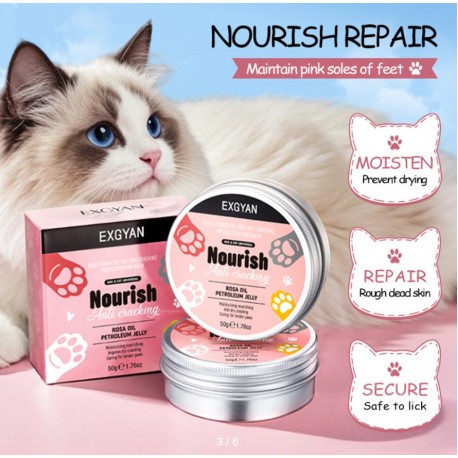 Бальзам Exgyan Pet Rose Oil для лап собак и кошек против трещин и сухости 50 г оптом-2