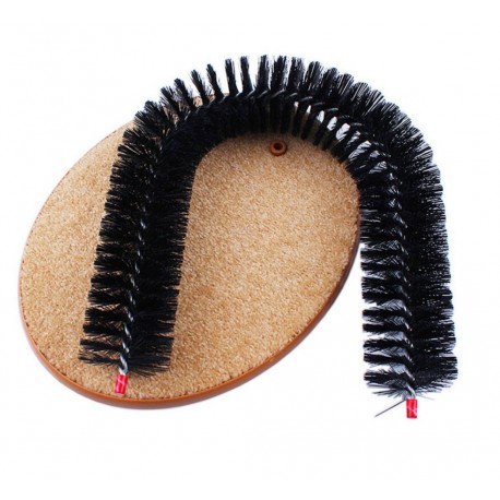 Когтеточка со щеткой «Кошачье удовольствие» Purrfect Arch  оптом-7