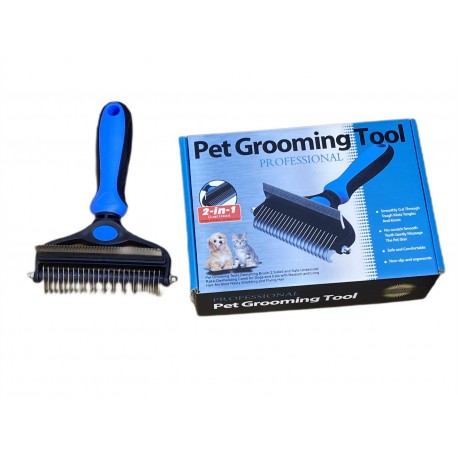 Расческа-колтунорез для животных 2 в 1 Pet Grooming Tool PROFESSIONAL  оптом