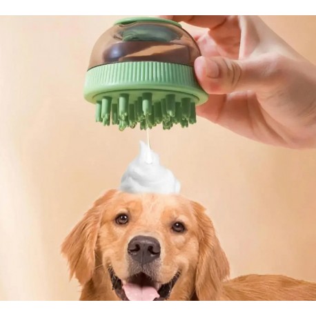 Силиконовая капсульная щетка для купания домашних животных-3