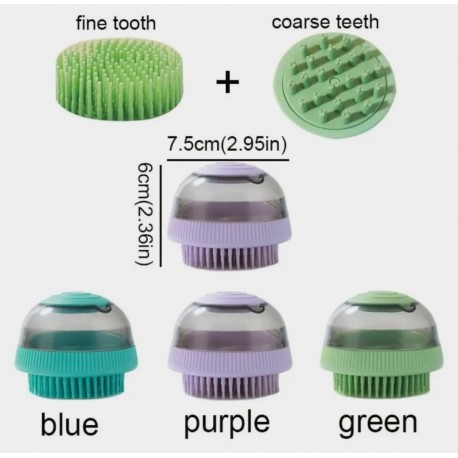 Силиконовая капсульная щетка для купания домашних животных-6