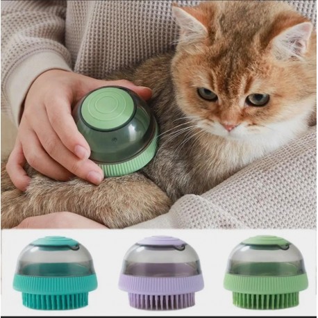 Силиконовая капсульная щетка для купания домашних животных-7