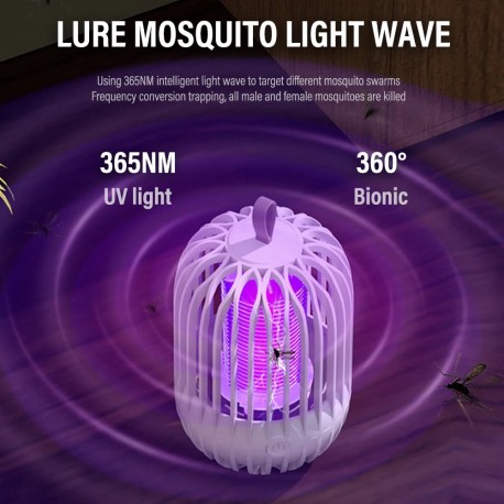 Лампа-ловушка для комаров Mosquito Killer Lamp уличная от сети  оптом-7