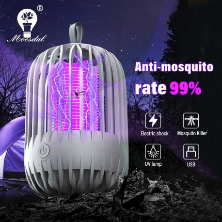 Лампа-ловушка для комаров Mosquito Killer Lamp уличная от аккумулятора  оптом-4
