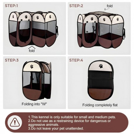 Складной вольер-манеж переносной для кошек и собак, грызунов  оптом-2