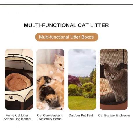 Складной вольер-манеж переносной для кошек и собак, грызунов  оптом-3