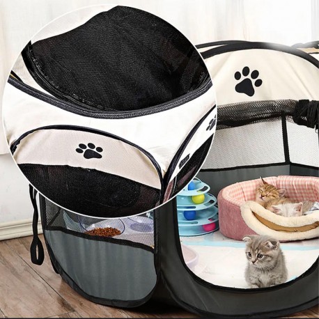 Складной вольер-манеж переносной для кошек и собак, грызунов  оптом-4