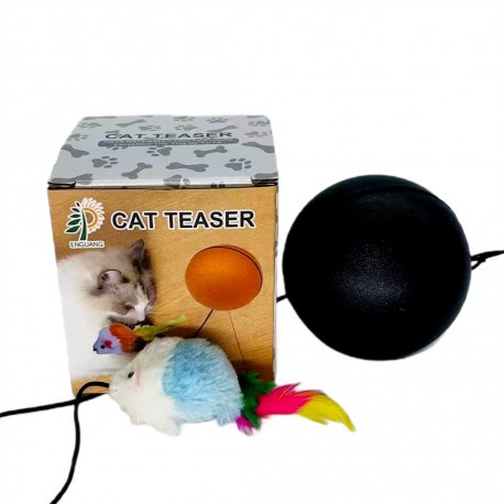 Электрическая игрушка-мяч CAT TEASER вращающаяся для котов  оптом
