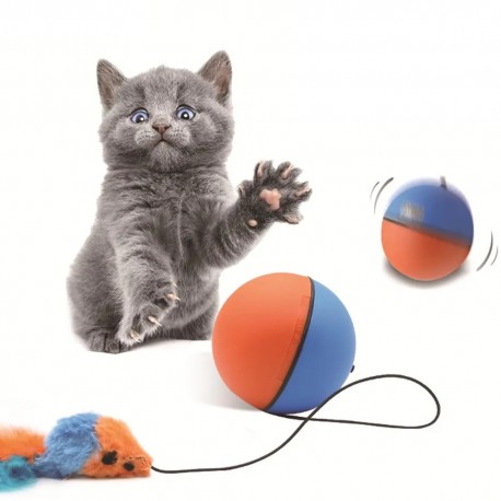 Электрическая игрушка-мяч CAT TEASER вращающаяся для котов  оптом-6