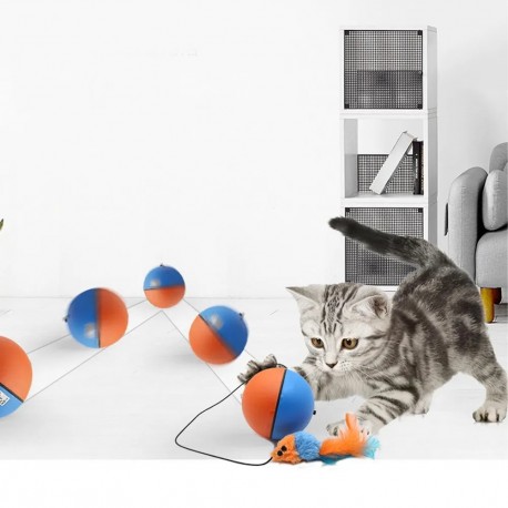 Электрическая игрушка-мяч CAT TEASER вращающаяся для котов  оптом-7