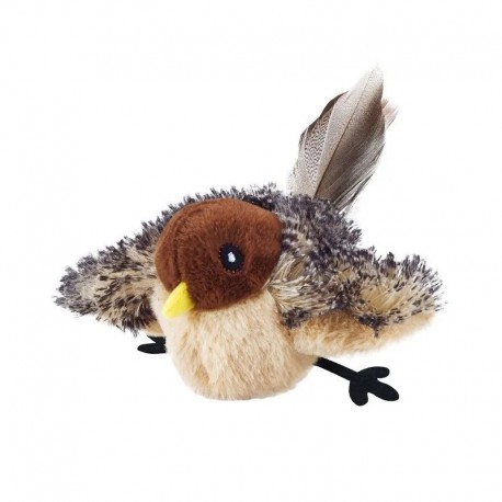 Электрическая имитационная птичка с дистанционным управлением для кошек оптом-1