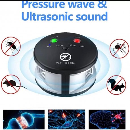 Ультразвуковой биоакустический Отпугиватель от грызунов и насекомых 4 режима  оптом-12