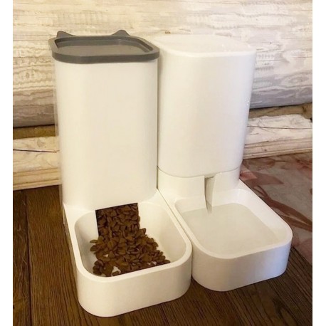 Автокормушка и автопоилка для домашних животных 2 шт  оптом-9