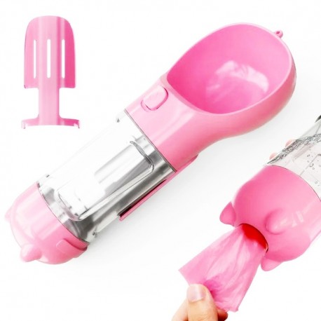 Бутылка для воды 3 в 1 для кошек и собак Pet Multifunctional Water Bottle 300 мл  оптом-3