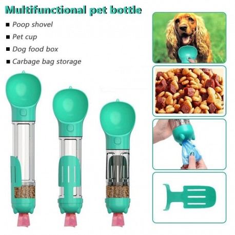Бутылка для воды 3 в 1 для кошек и собак Pet Multifunctional Water Bottle 300 мл  оптом-4