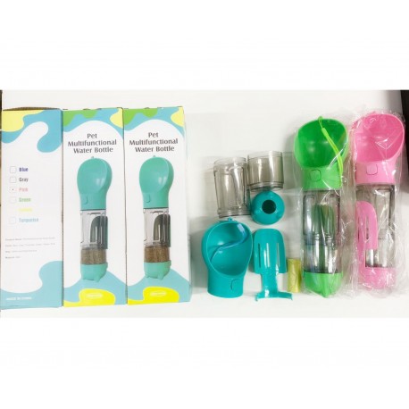 Бутылка для воды 3 в 1 для кошек и собак Pet Multifunctional Water Bottle 300 мл  оптом-7