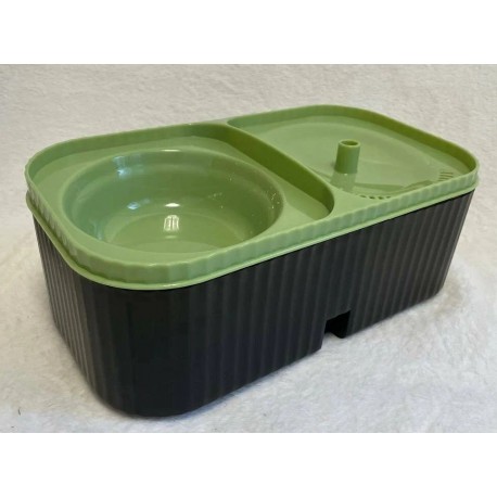 Фонтан-поилка 2 в 1 с миской для корма для кошек, 3 л оптом-6