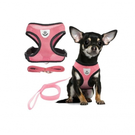 Шлейка с поводком для собак кошек средних и мелких пород  оптом