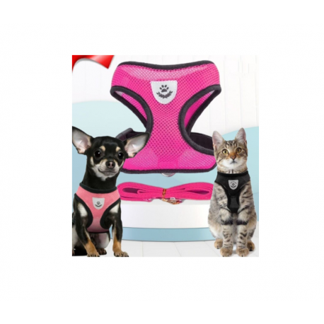 Шлейка с поводком для собак кошек средних и мелких пород  оптом-6